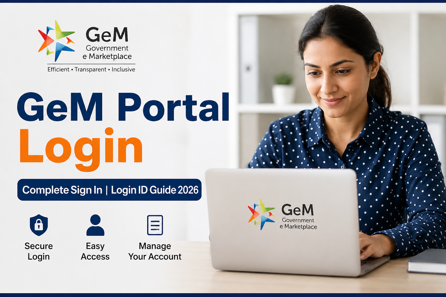 GeM Portal Login|Complete Sign In | Login ID Guide 2026 
